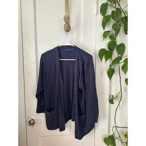 Karen Scott women’s size small blue cardigan sweater